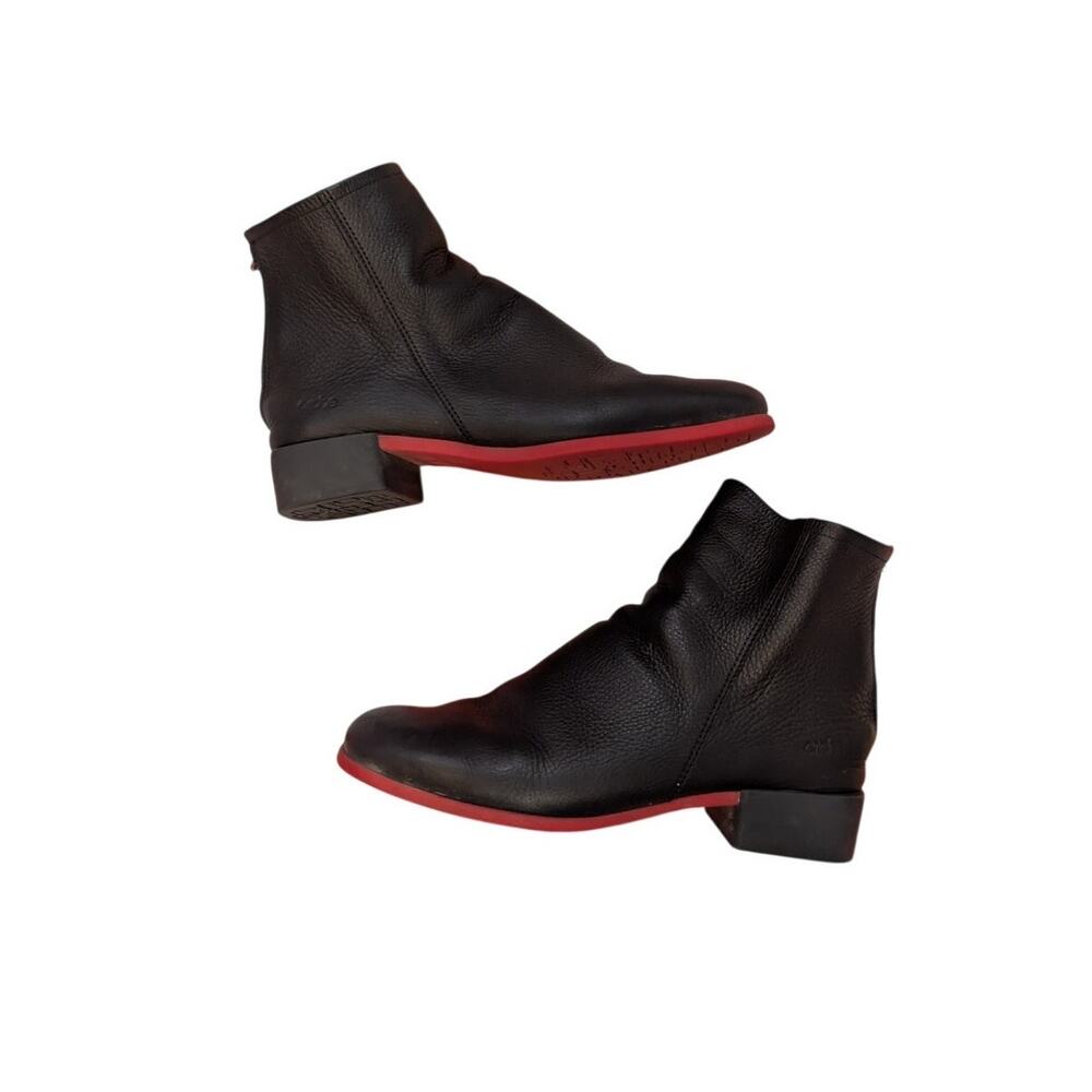 Arche Twinny Bootie Black Leather Red Sole Size 37